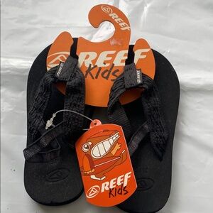 Reef Black Flip Flop Sandals Classic Style sz 9/10